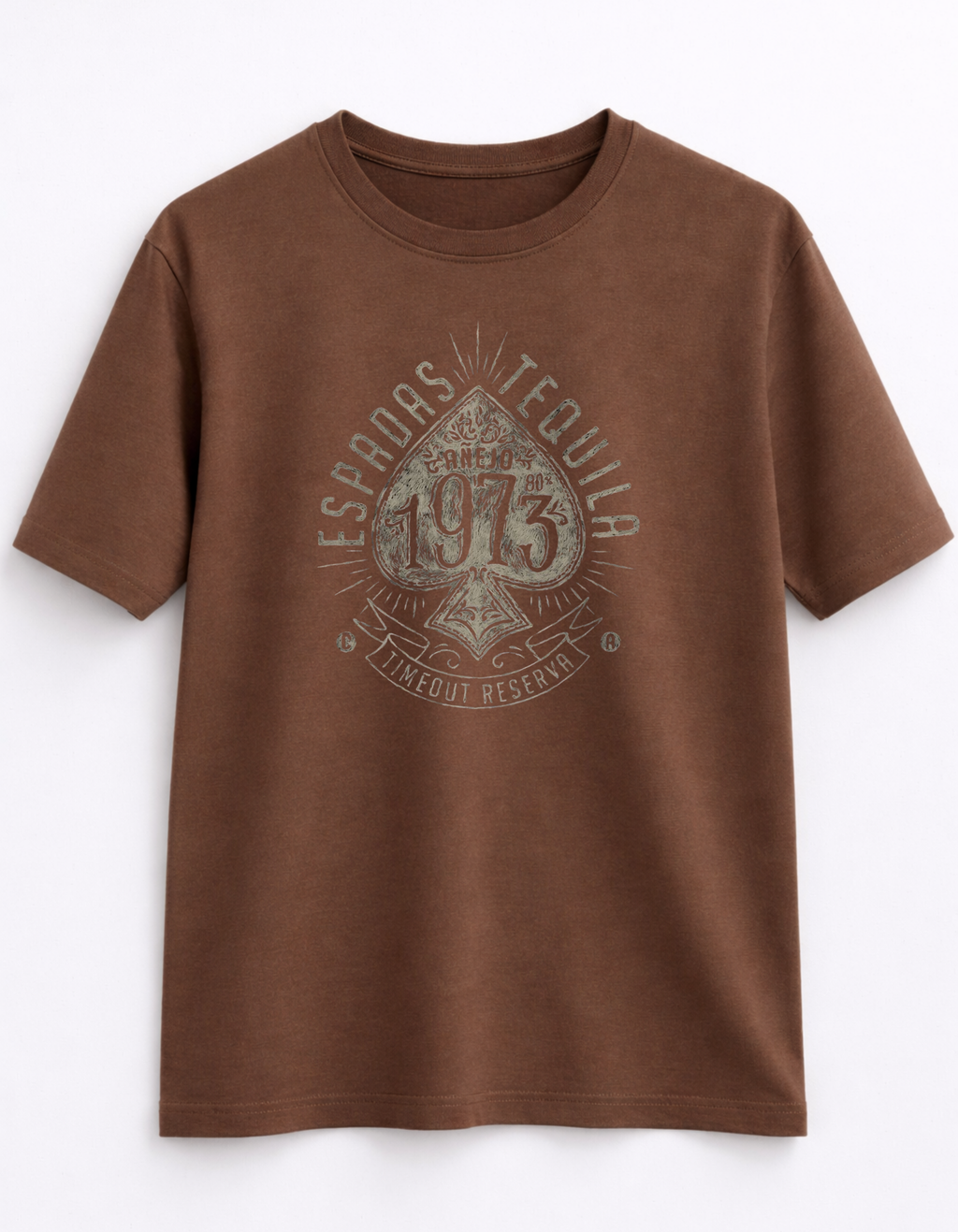 MİNBLU 1973 Temalı Kakao Kahve Tişört