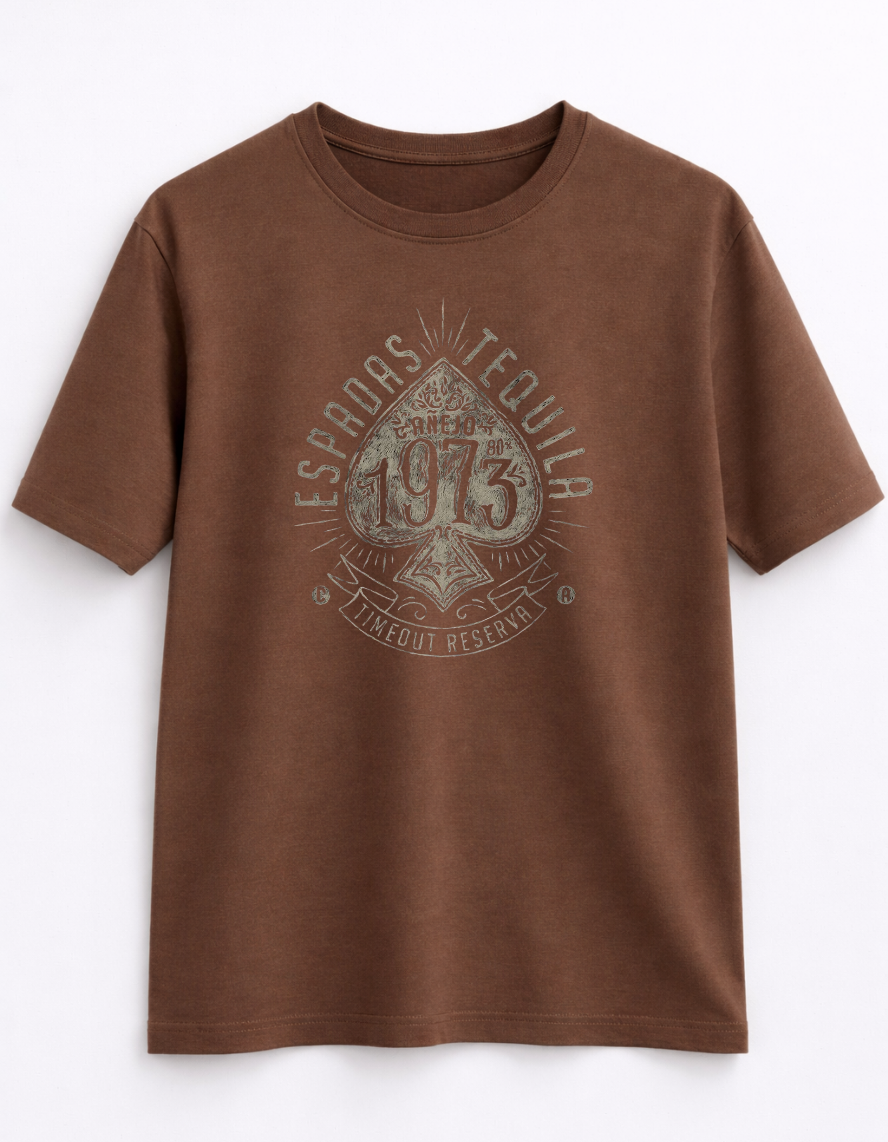 MİNBLU 1973 Temalı Kakao Kahve Tişört