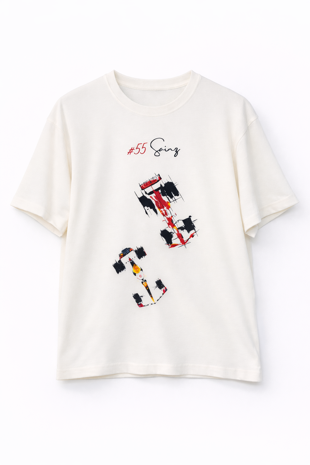 MİNBLU F1 Baskılı Ekru Tişört