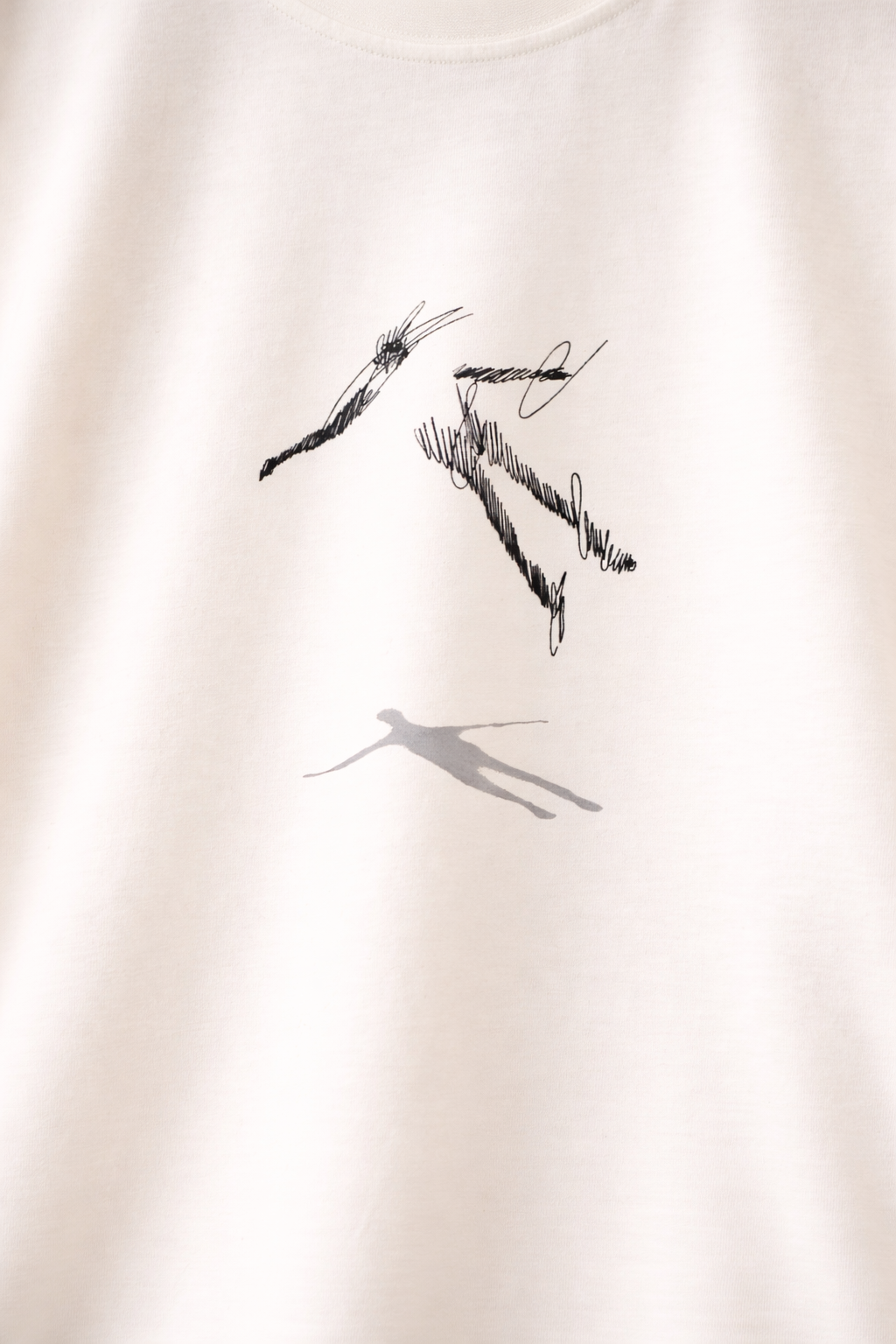 MİNBLU Gölge Baskılı Ekru Tişört