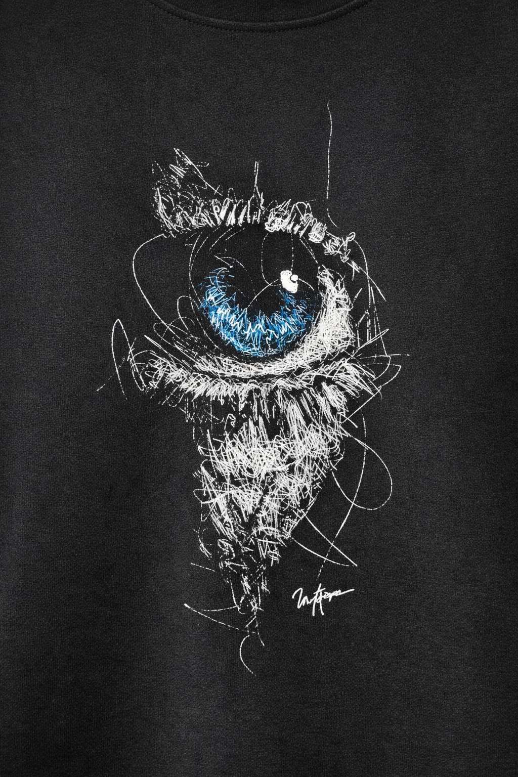 MİNBLU Göz Baskılı Siyah Tişört