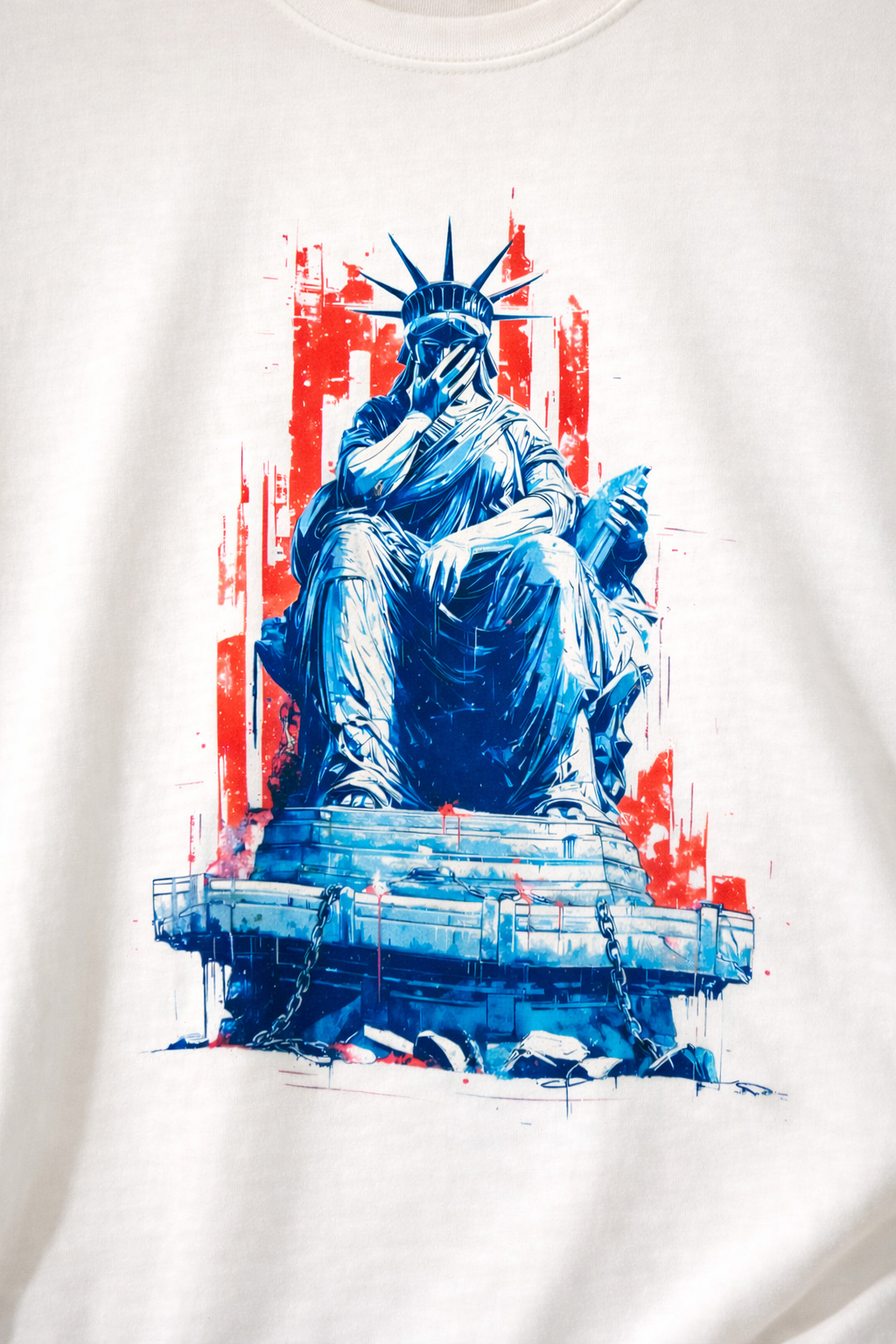 MİNBLU Hürriyet Temalı Ekru Tişört