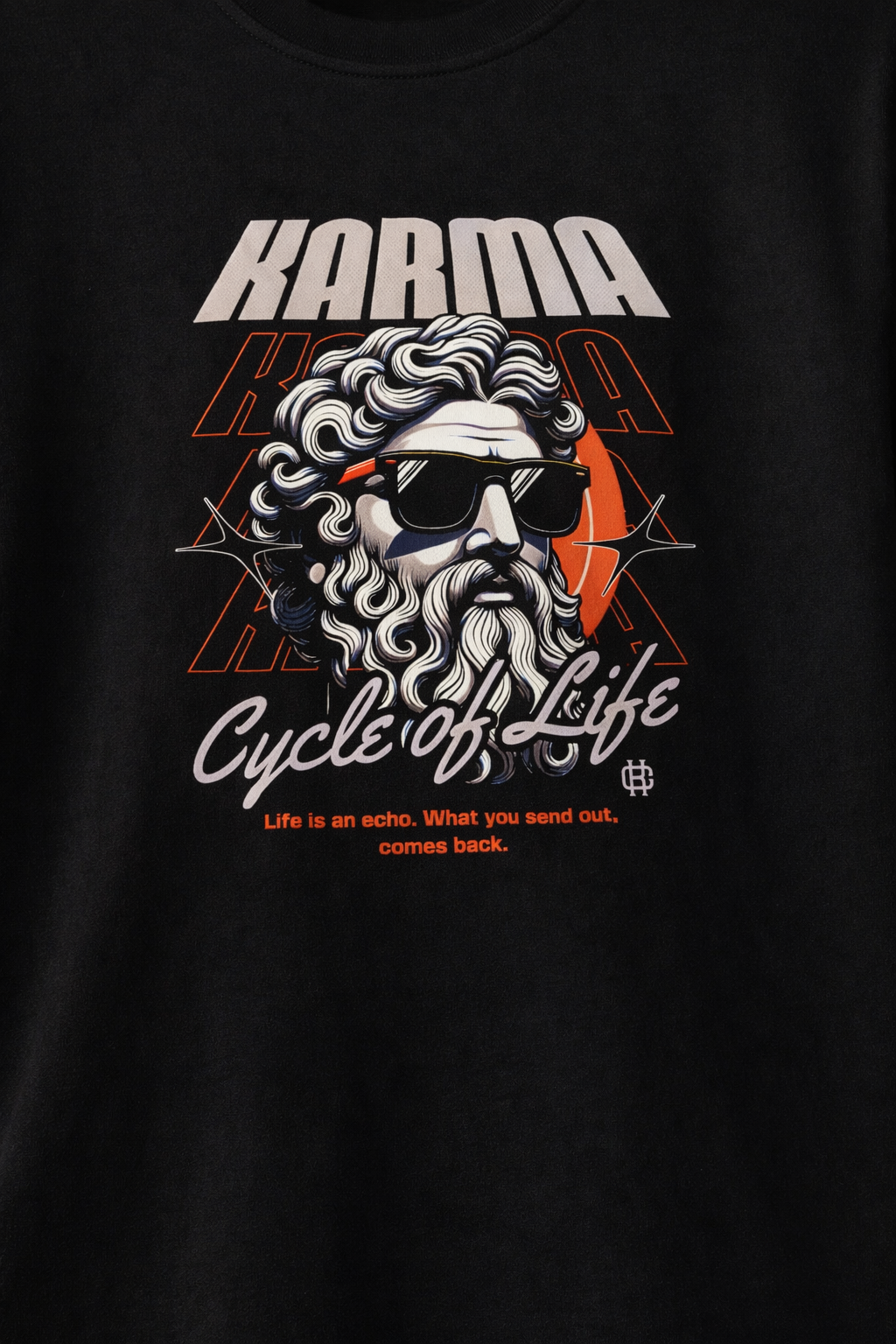 MİNBLU Karma Tema Siyah Tişört