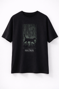 MİNBLU Matrix Baskılı Siyah Tişört