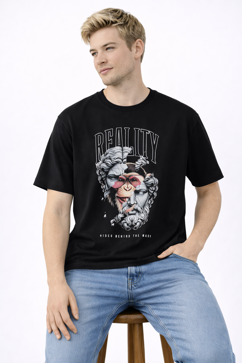 MİNBLU Reality Monkey Temalı Tişört