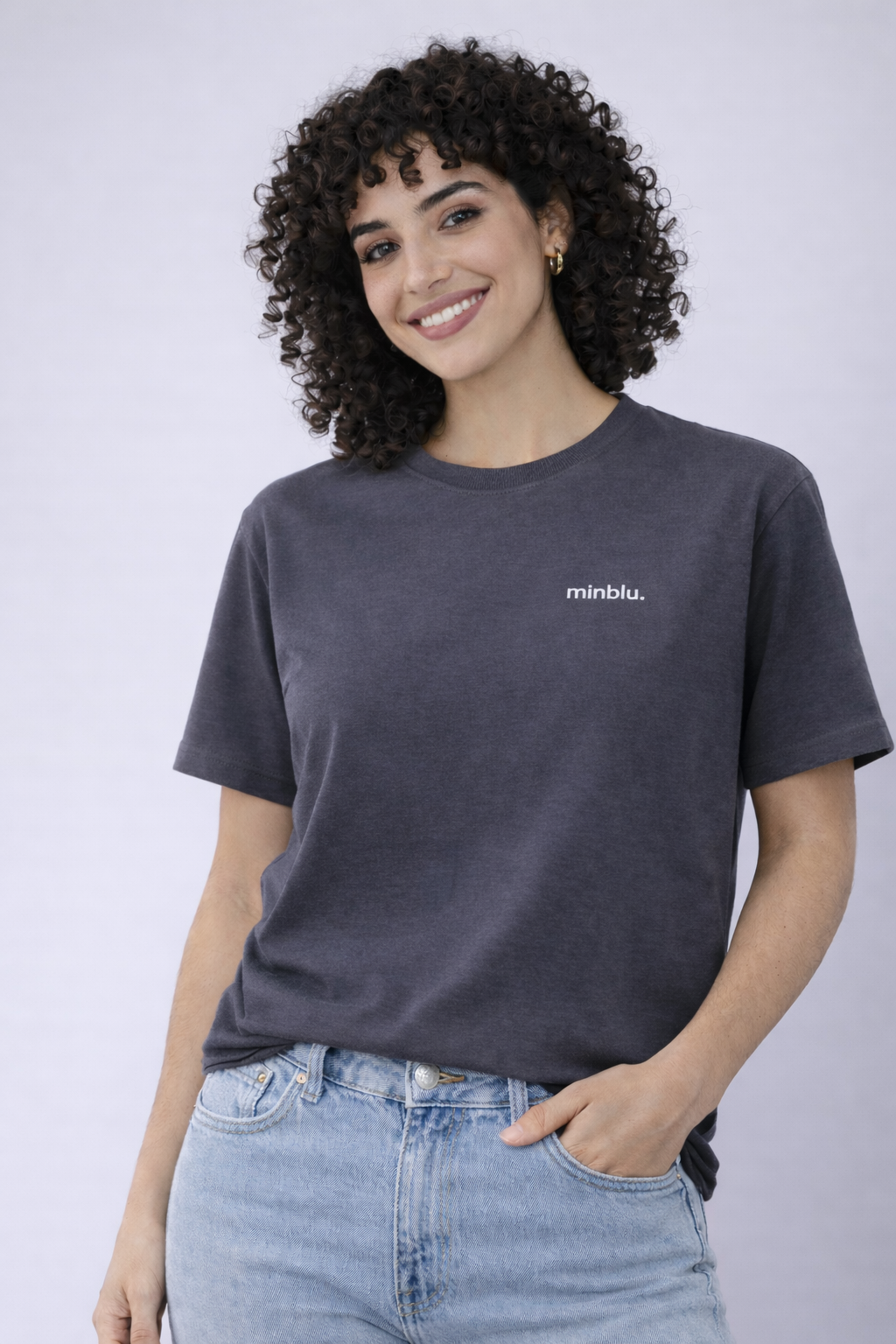 MİNBLU Ay Tema Füme Tişört