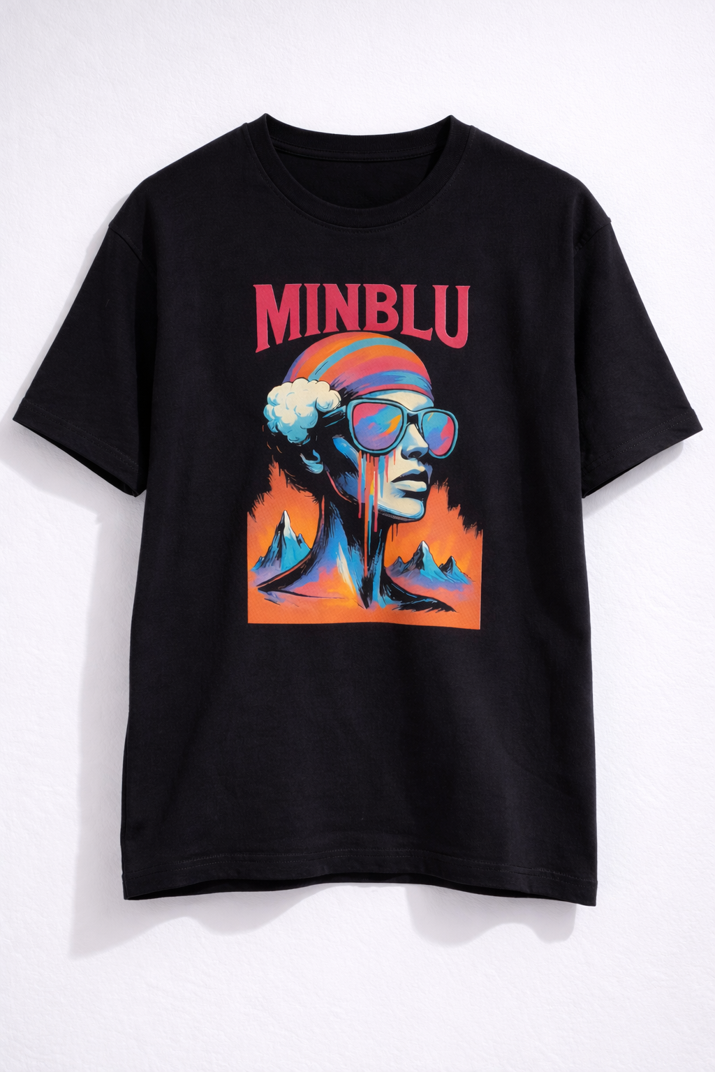 MİNBLU Bayan Temalı Siyah Tişört