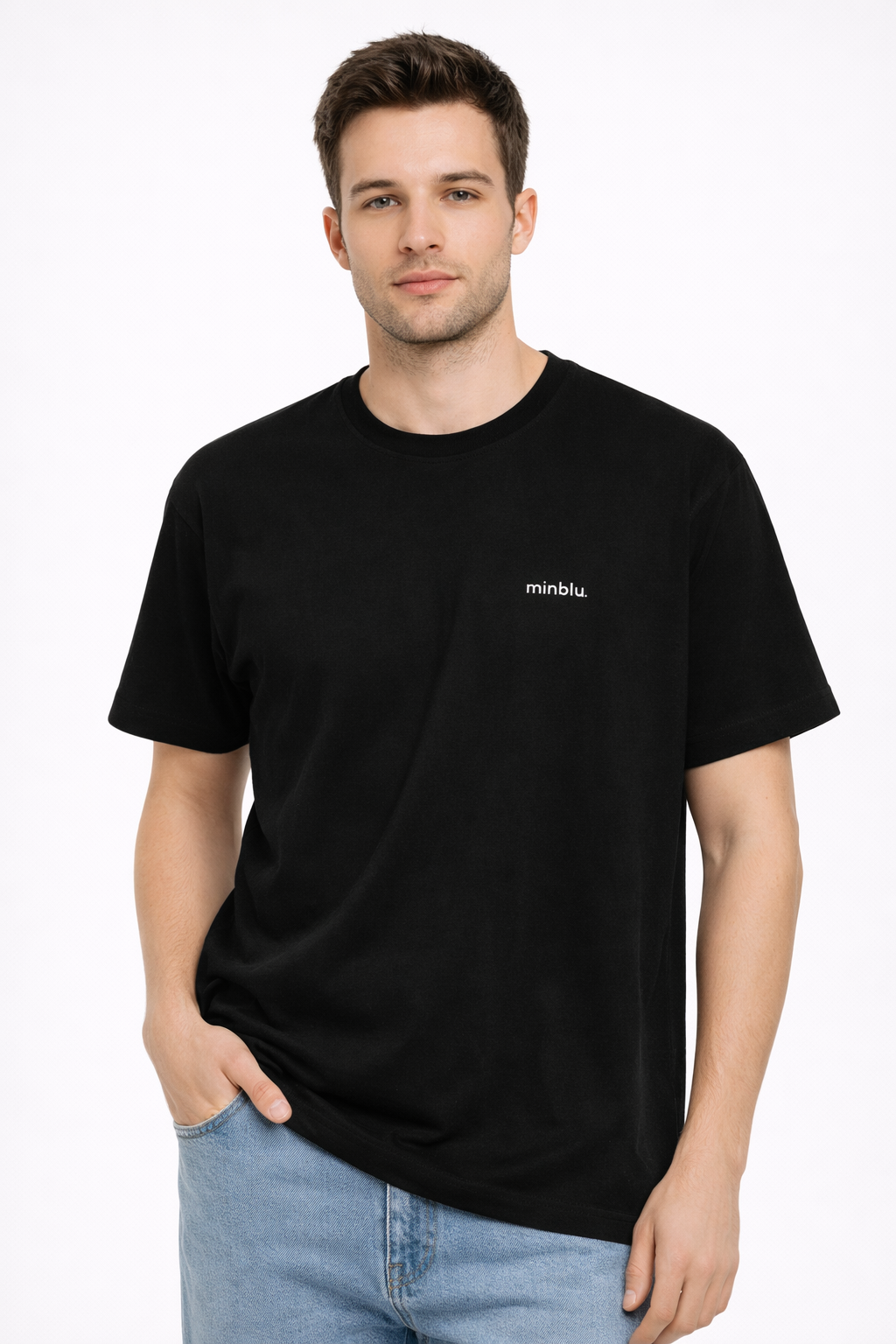 MİNBLU Regular Fit Stil Cat Baskılı Tişört