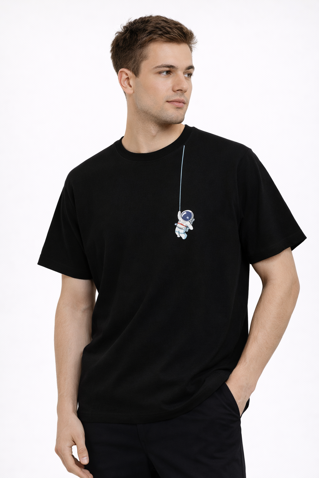 MİNBLU Regularfit  Astronot Baskılı Tişört