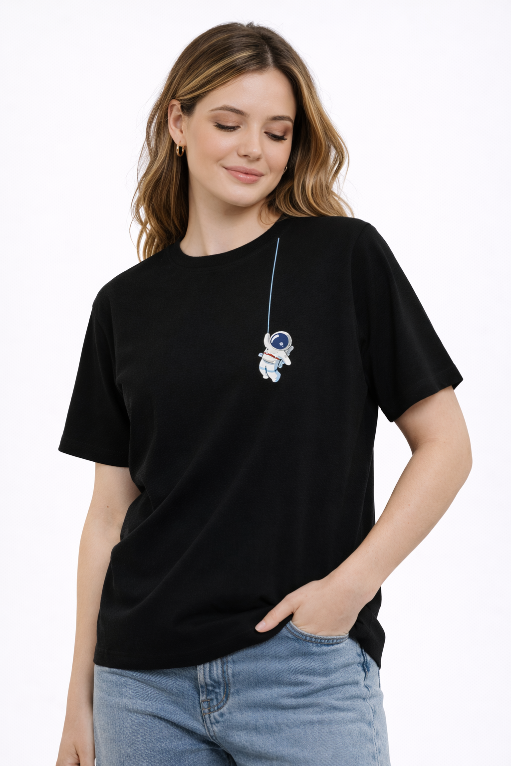 MİNBLU Regularfit  Astronot Baskılı Tişört