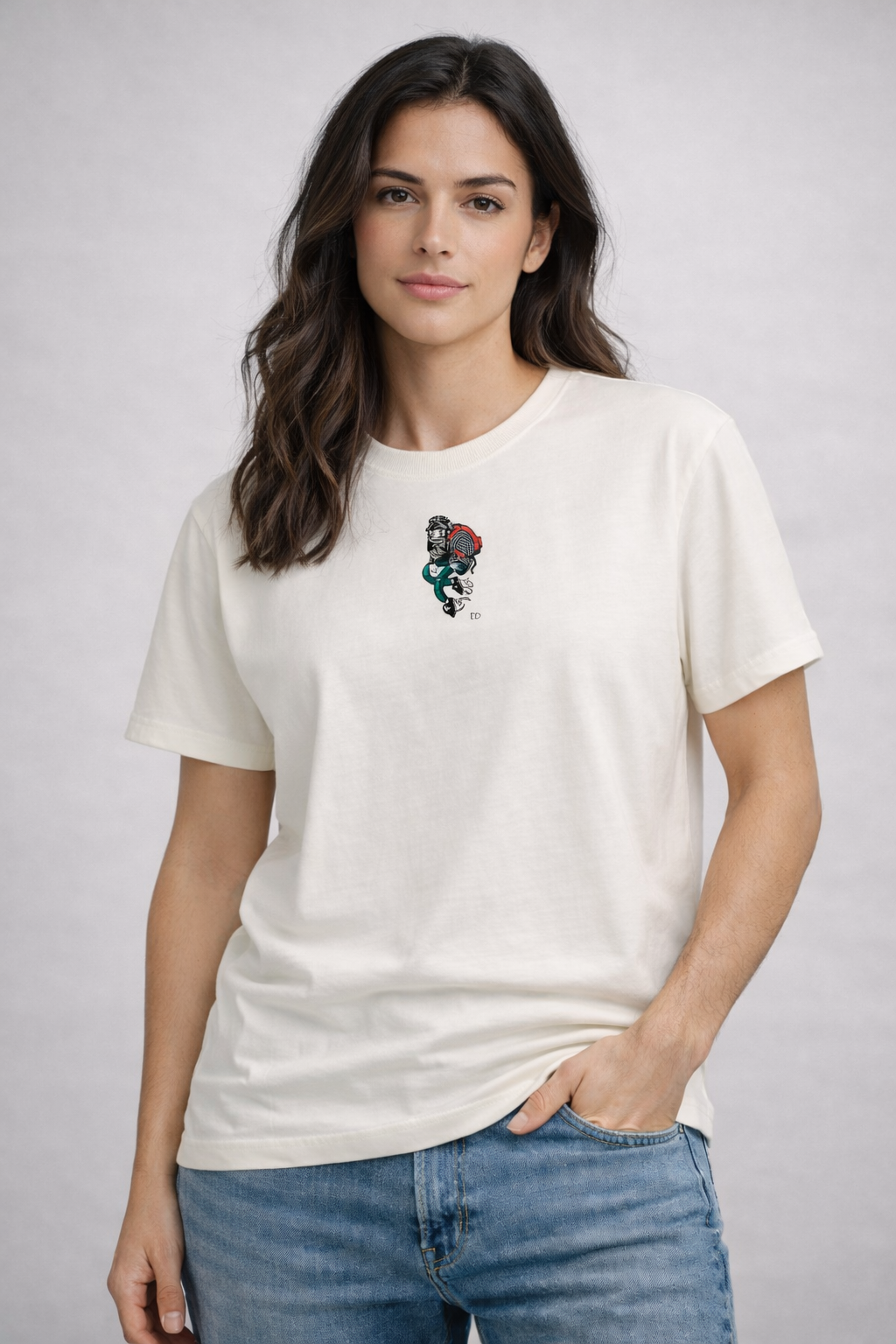 MİNBLU Gezgin Baskılı Ekru(Açık Krem) Tişört