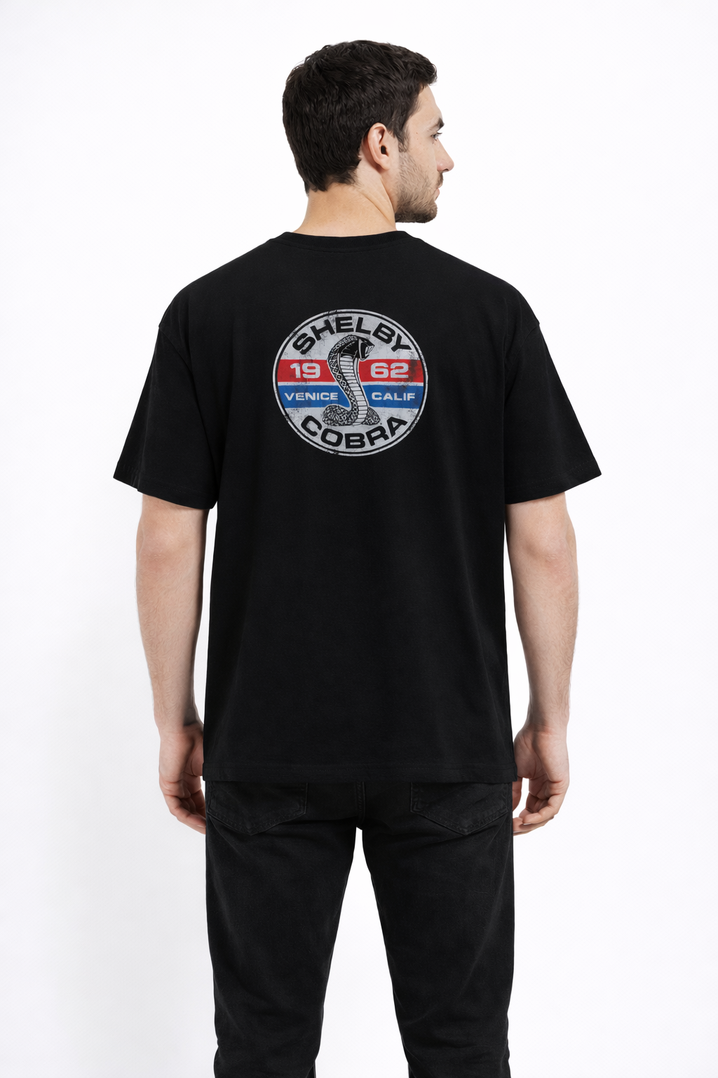 MİNBLU Cobra Baskılı Siyah Tişört