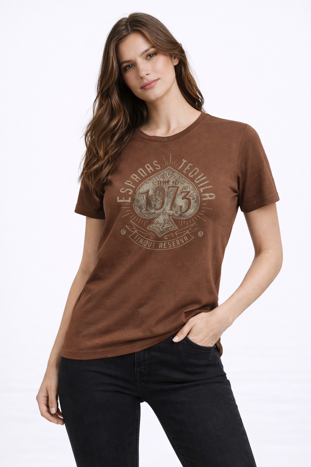 MİNBLU 1973 Temalı Kakao Kahve Tişört